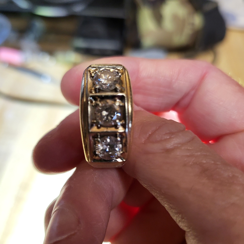 Elegant Gold and Silver Men's Ring